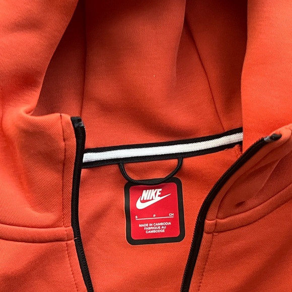 Nike Men's Tech Fleece Full-Zip Windrunner Hoodie Hooded Sweatshirt Orange S - Picture 3 of 6